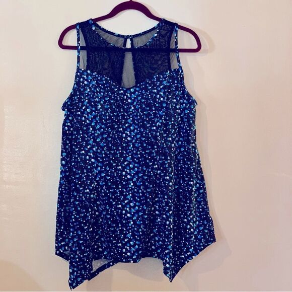 Swim365 Swim Dress Swim Top Mesh Top Built in Bra Sz 20 NWOT Gorgeous - Picture 2 of 6